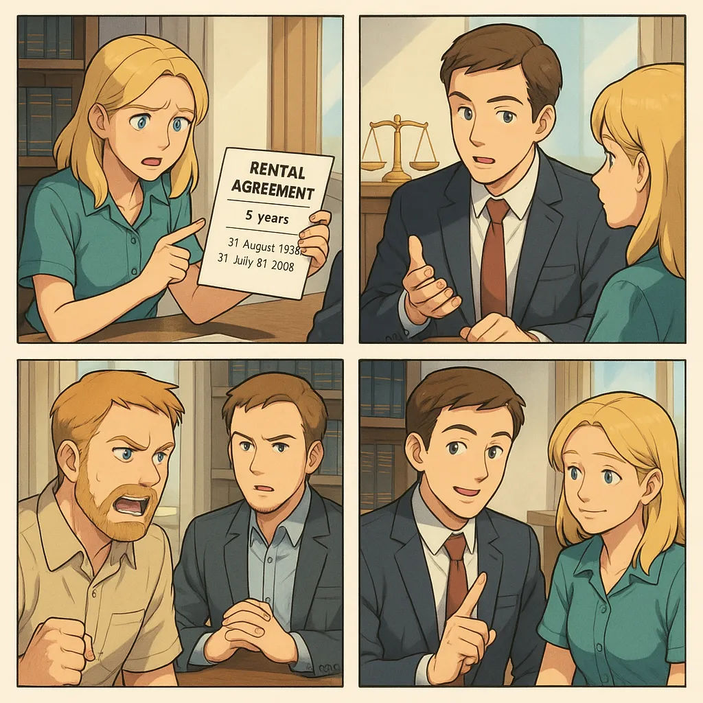 Befristeter Mietvertrag mit unterschiedlichen Daten