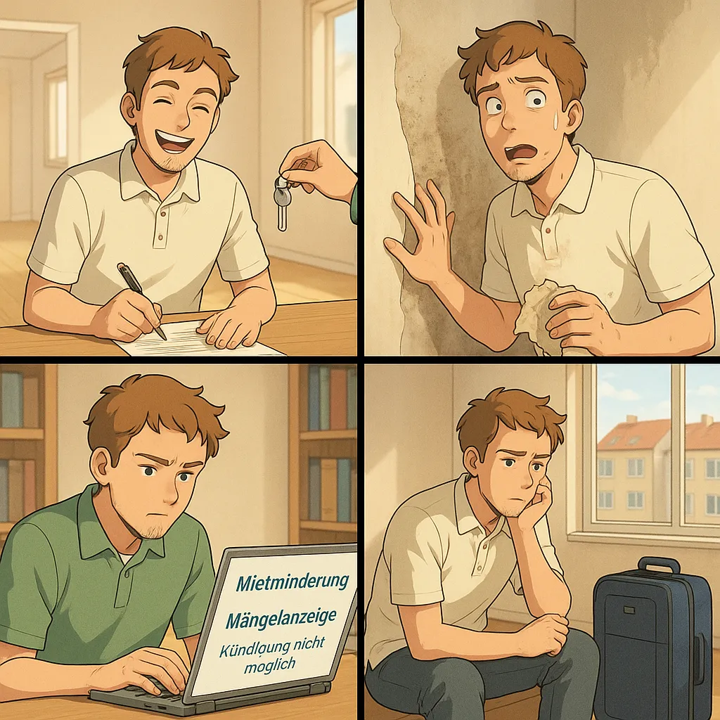 Feuchtigkeit vor Mietbeginn