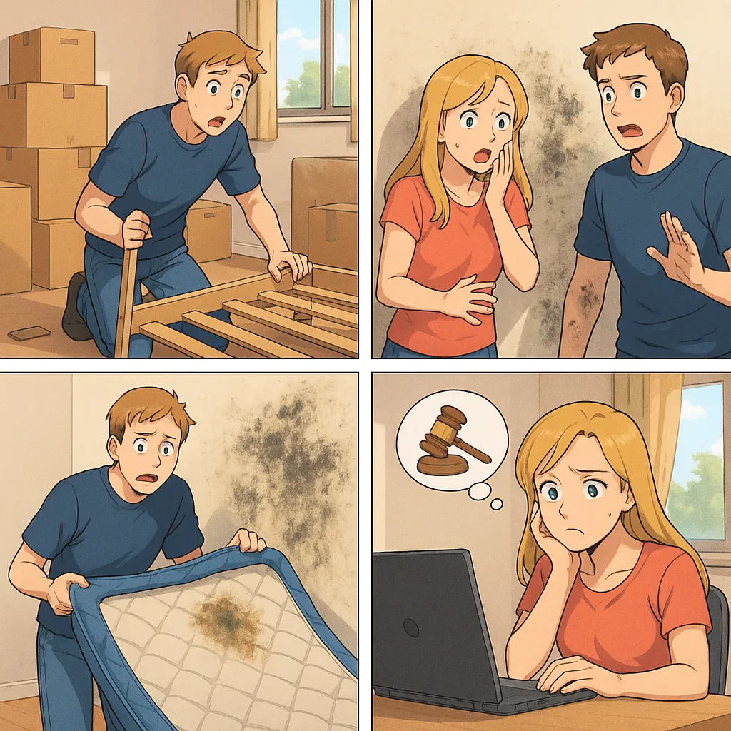 Schimmel nach Auszug