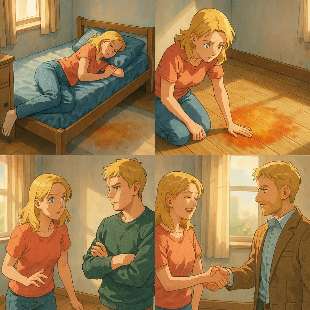 Teppichschaden durch Bett